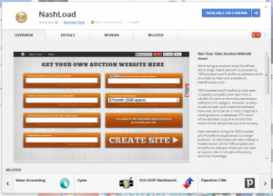 NashLoad App from Chrome Web Store
