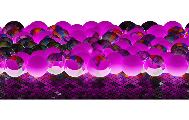 Balls Deep - Dark Pink Crystal with Tiles