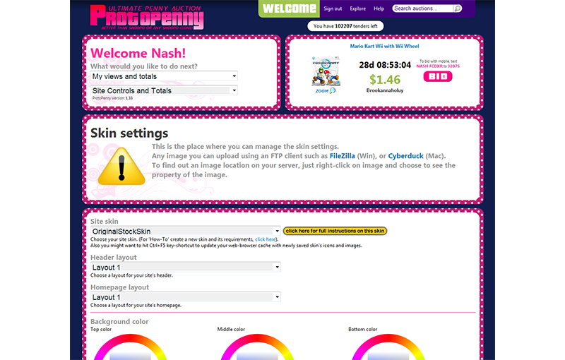 ProtoPenny - Penny Auction System Home Edition