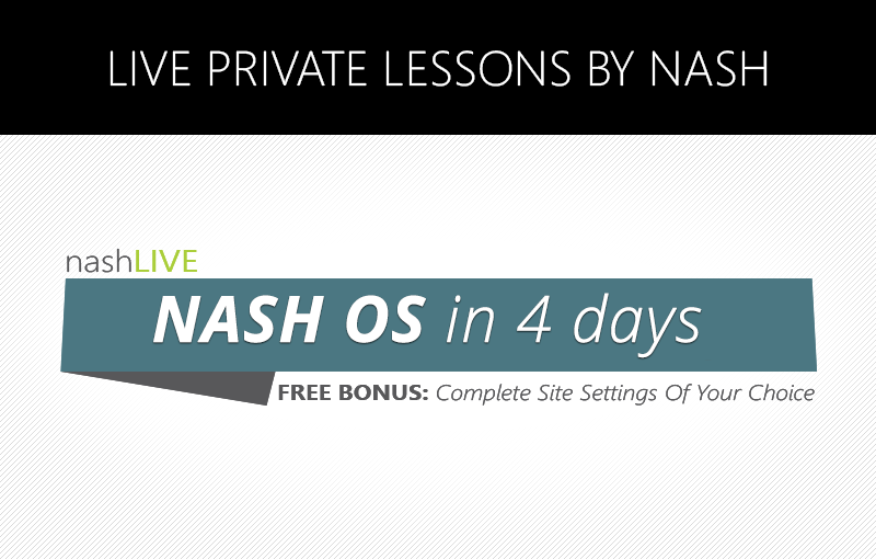 nashLIVE - NASH OS in 4 days