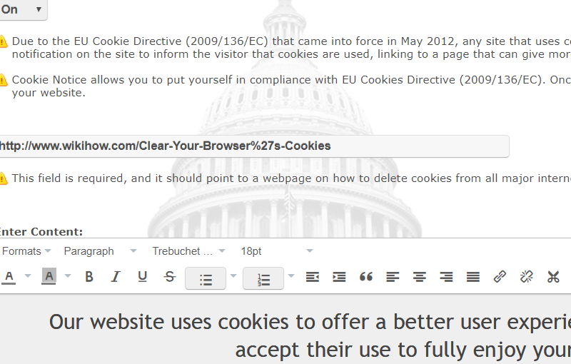 Cookie Notice (EU cookie law) — image 1