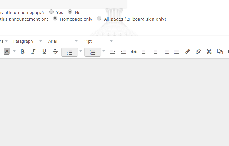 Homepage Welcome Messages — image 1