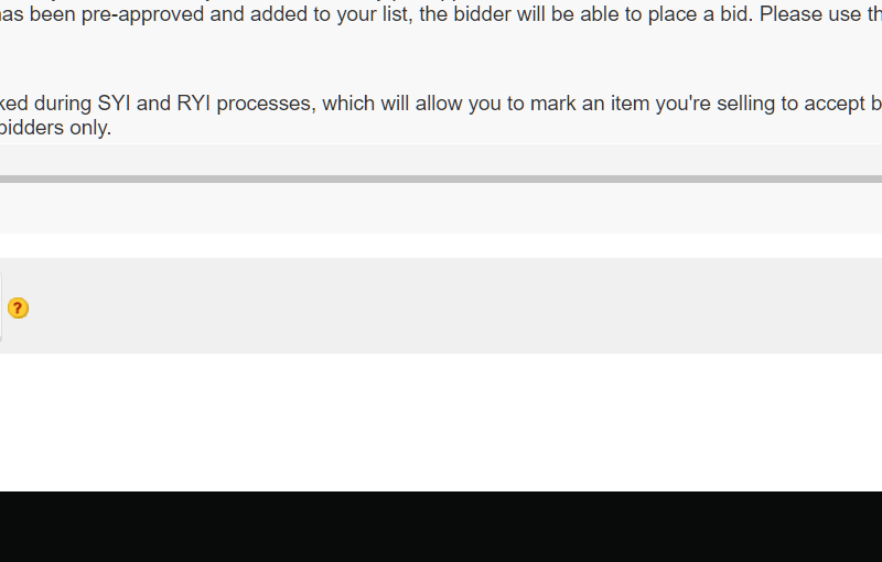 Pre-Approved Bidders System — image 1