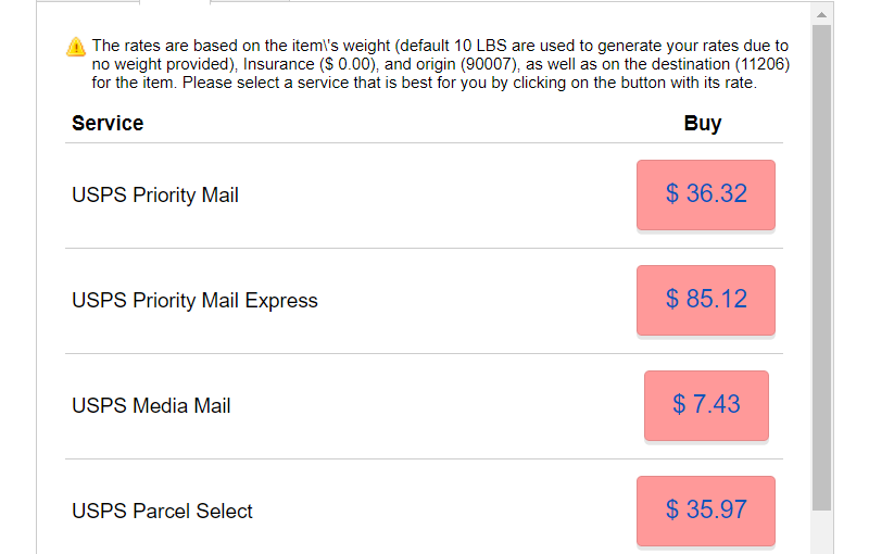 Print Prepaid Postage Labels — image 4