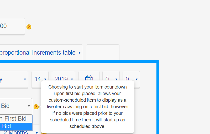Start Auctions with a Bid — image 1